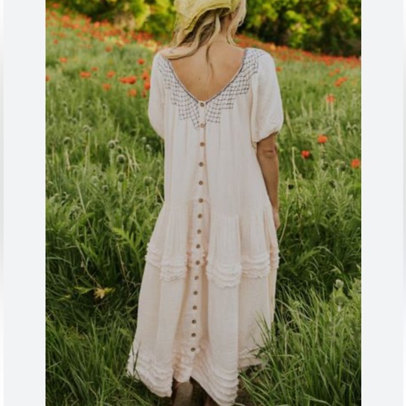 chinese dress ladies Free People Sundrenched Maxi Almost Apricot  KEEP Boutique